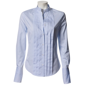 Louise Rømern Freddie Pam LS Skjorte, Baby Blue Cotton 